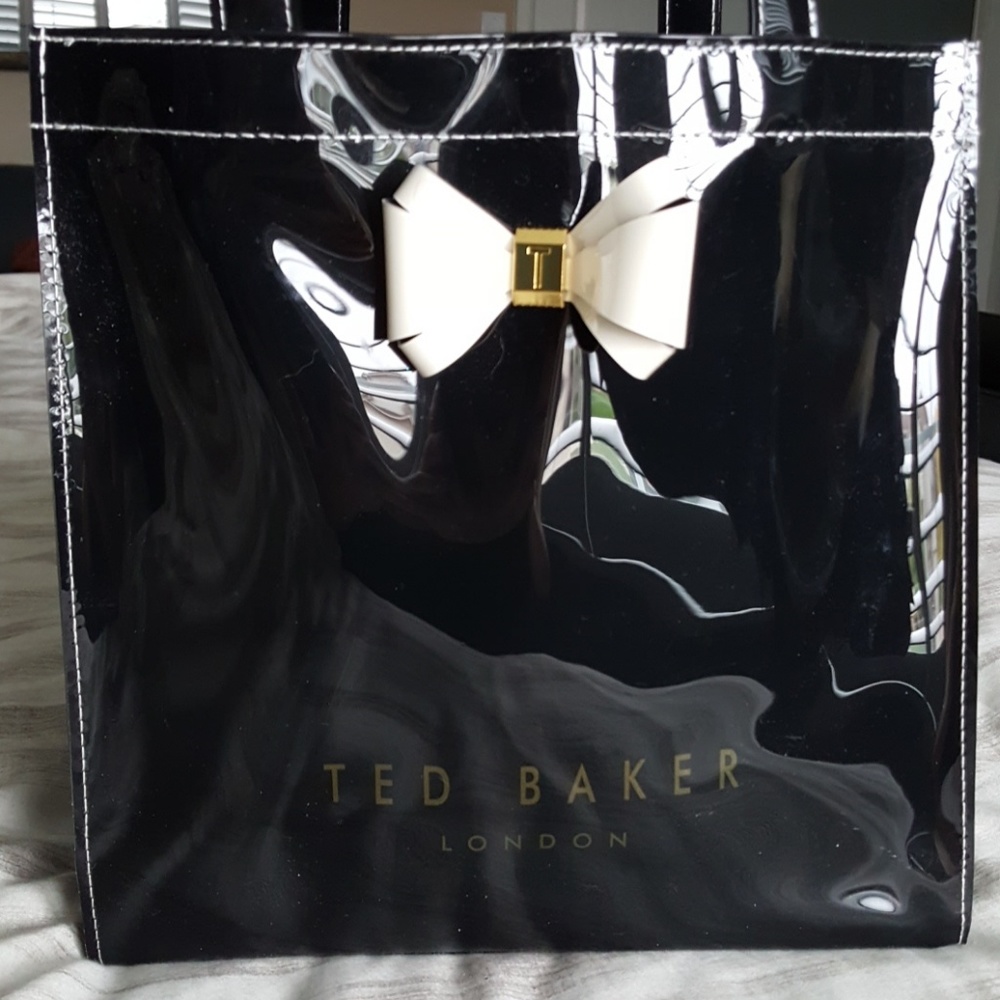 Ted Baker London small Black Vinyl Tote